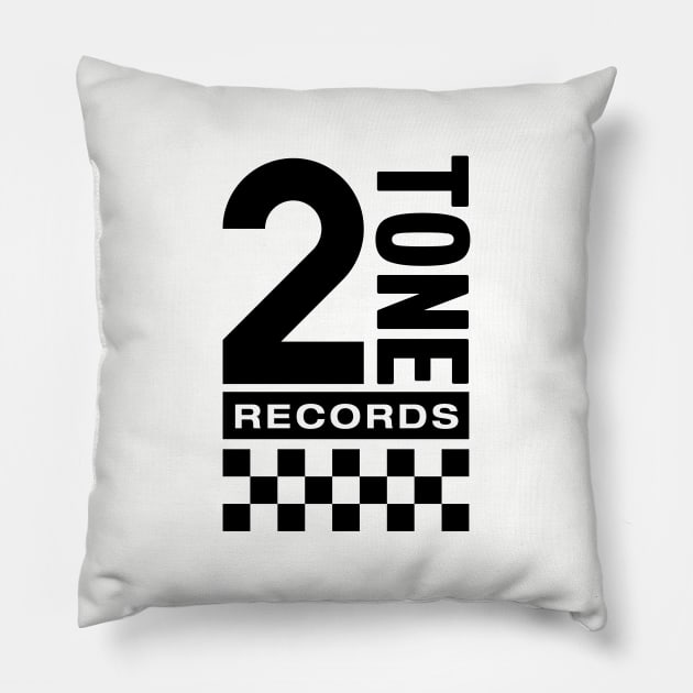 2 Tone Records Pillow by Timeless Chaos