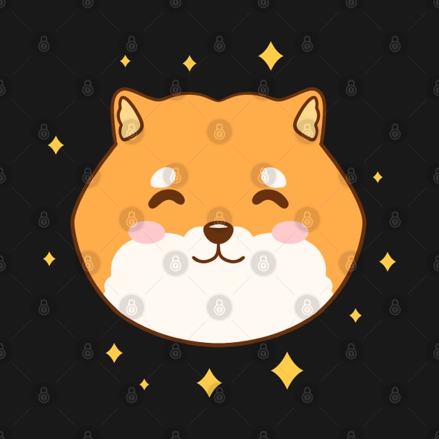 Shiba Inu Cute Kawaii Dog by Trippycollage