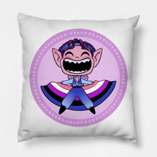 Genderfluid Pride Fairy Male Version Pillow