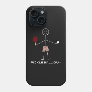 Funny Mens Pickleball Guy Phone Case