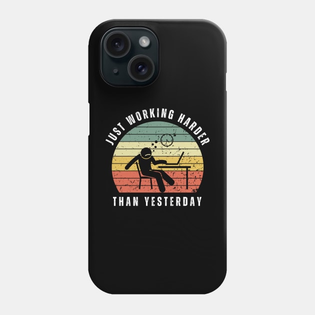 Lazy working from home - internet Phone Case by ProLakeDesigns