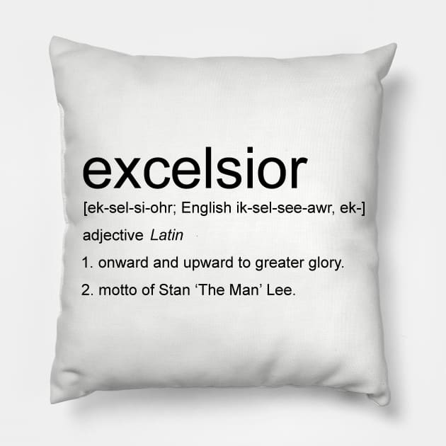 Excelsior Definition Pillow by teecloud