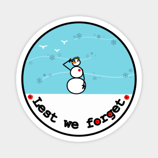 Frosty the Snowman on Remembrance Day Magnet