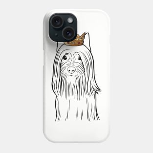 Silky Terrier Dog King Queen Wearing Crown Phone Case