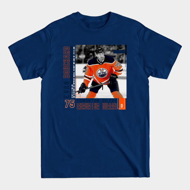 Discover Evan Bouchard Ice Hockey Edit Tapestries Oilers - Evan Bouchard - T-Shirt