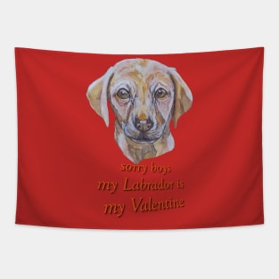 Adorable Labrador Galentine Tapestry