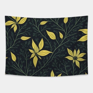 Yellow black-eyed susan flowers pattern Tapestry