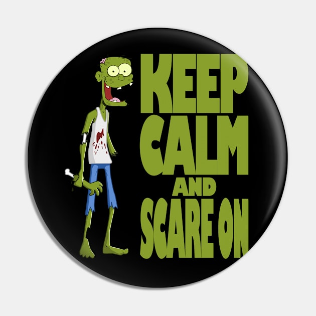 Halloween - Keep calm and scare on Pin by likbatonboot