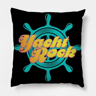 Party Boat Drinking print Yacht Rock Captain's Wheel Pillow