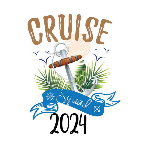 Cruise Squad 2024 Family Cruise Vacation Gifts by printalpha-art