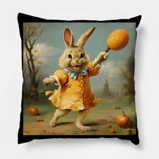 Easter Bunny And Pumpkins Pillow