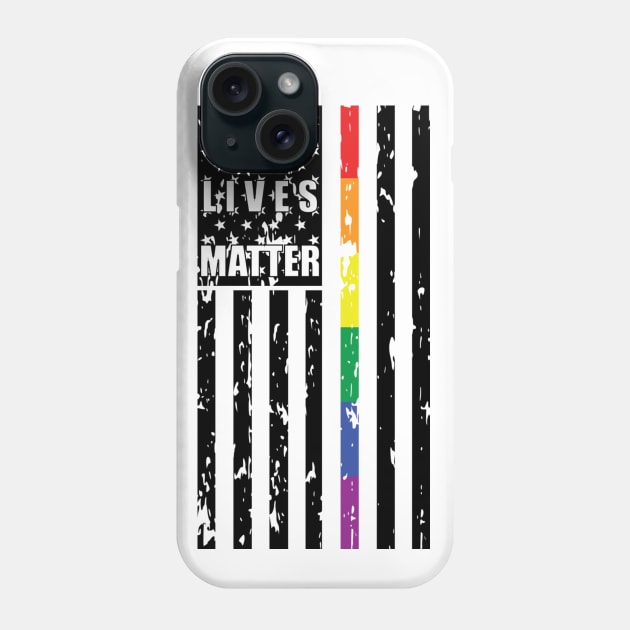 Black Queer Lives Matter - Black Phone Case by KCDragons