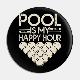Pool Is My Happy Hour T shirt For Women Pin
