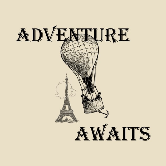 Lispe Hot Air Balloon with Eiffel Tower Adventure Awaits by Lispe