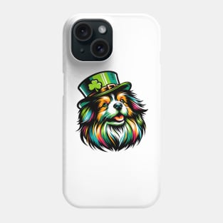 Tibetan Spaniel in Leprechaun Hat: St Patrick's Celebration Phone Case