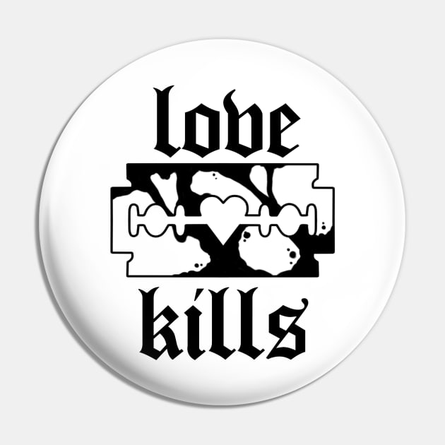 Love Kills Pin by Smurnov