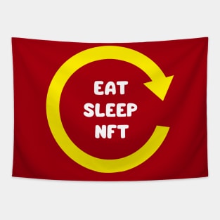 eat sleep nft Tapestry