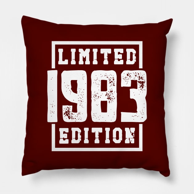 1983 Limited Edition Pillow by colorsplash