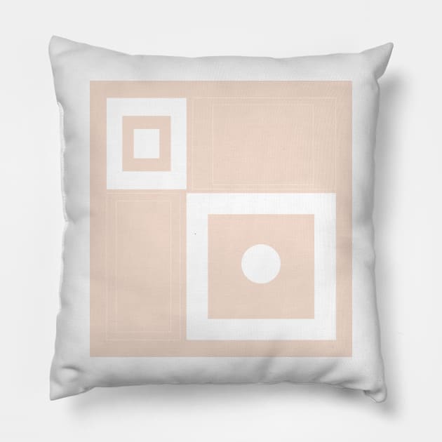 Minimal Geometric #white #home #decor #art #style #cool #pattern #redbubble #buyart Pillow by Kirovair