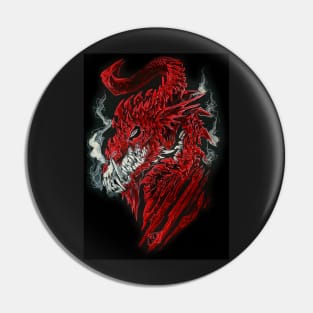 Red Dragon of Decay Pin