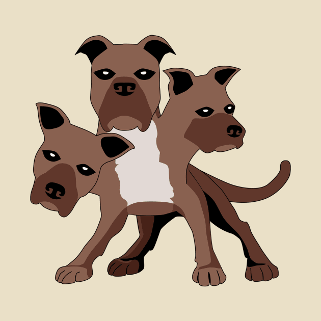 Brown Cerberus by Mstiv