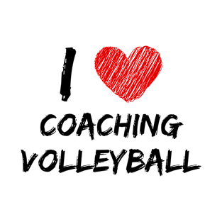 I Love Coaching Volleyball T-Shirt