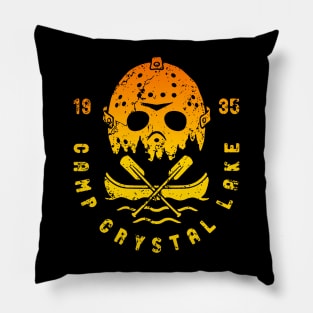 Camp Crystal Lake Retro Pillow