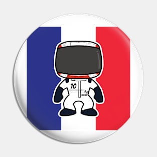 Pierre Gasly Custom Bobblehead - 2022 Season Flag Edition Pin