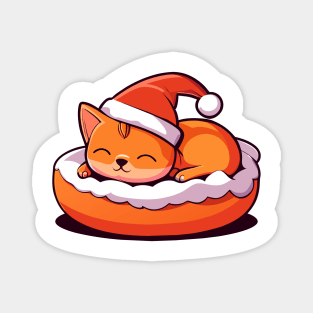 Cozy Cat Donut Magnet