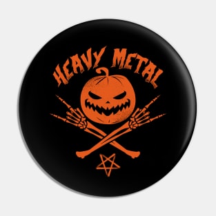 Heavy Metal Jack O' Lantern Pin