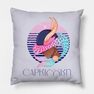 Capricorn Zodiac Sign | Circle Beautiful Girl Pillow