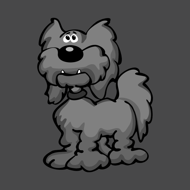 Aussiedoodle Dog Cartoon by hobrath