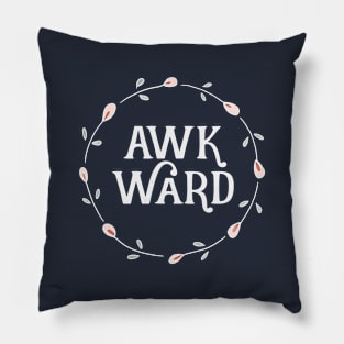 Awkward Floral Circle Pillow