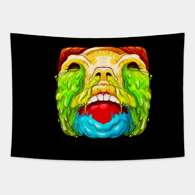 Ooze Face Tapestry by RadioactiveUppercut