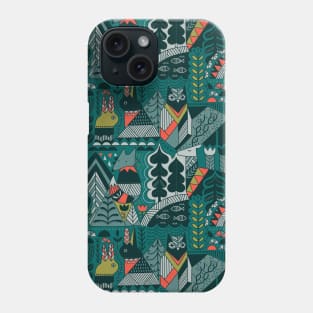 Scandinavian Forest animals Phone Case