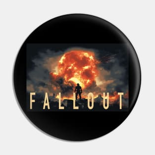 Fall Out,Nuclear Explosion Graphic T-Shirt 02 Pin