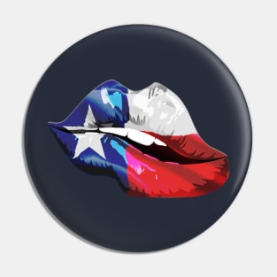 Sexy Texas Lips Pin