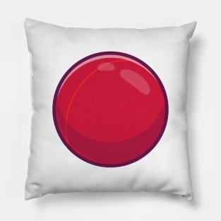 Orange Puck Hockey Pillow