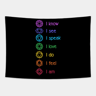 Chakra Affirmation Tapestry