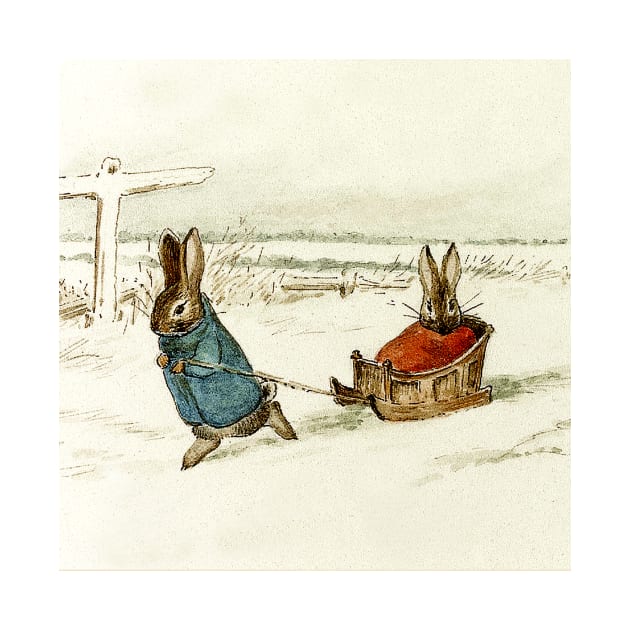 “Bunny Sleigh Ride” by Beatrix Potter by PatricianneK