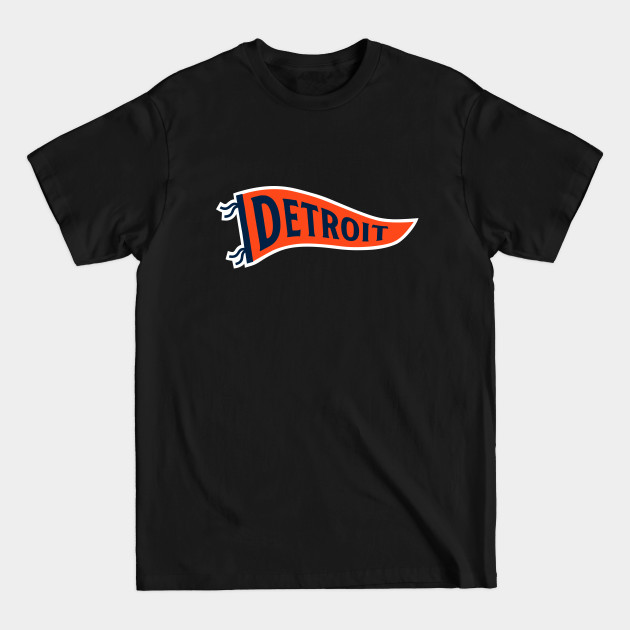 Disover Detroit Pennant - Navy 1 - Detroit - T-Shirt