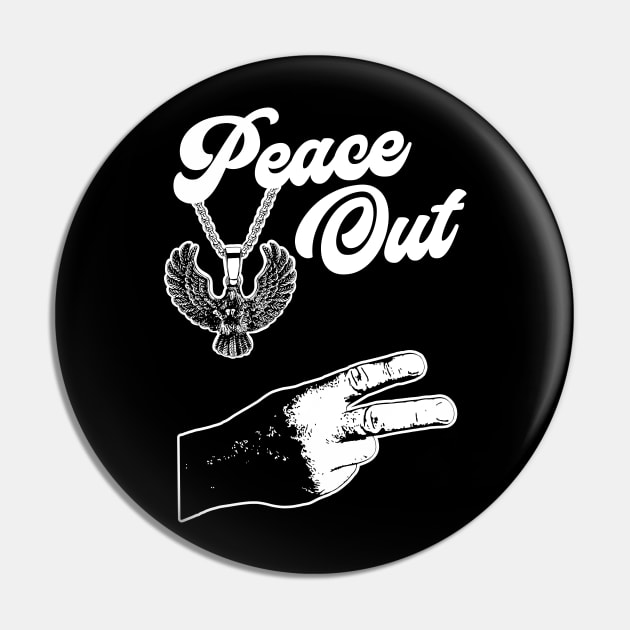 Napoleon Dynomite - Kip - Peace Out Pin by Barn Shirt USA