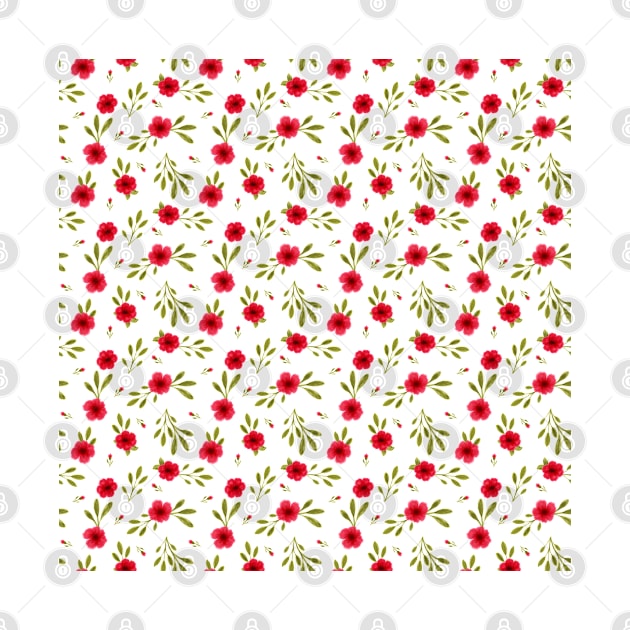 Watercolor Bloom Pattern by Kraina