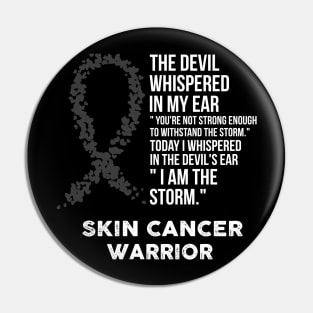 The Devil- Skin cancer Awareness Support Ribbon Pin