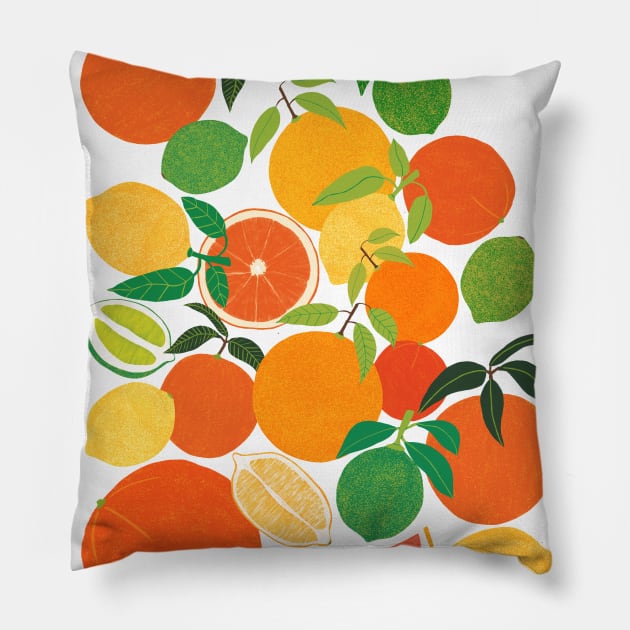 Citrus Harvest Pillow by LeanneSimpson
