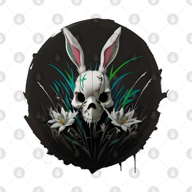 Rabbit skull in the field by ManuLuce