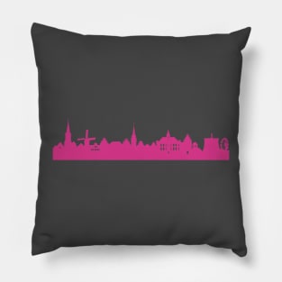 Kalkar skyline pink Pillow