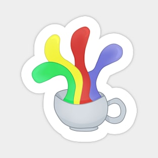 Rainbow Coffee Magnet