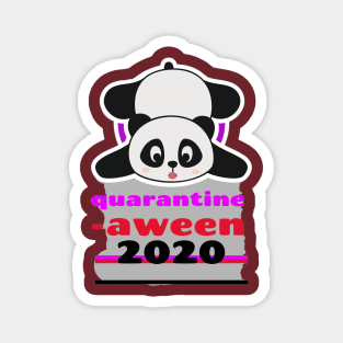 Quarantine-oween 2020 (panda) Magnet