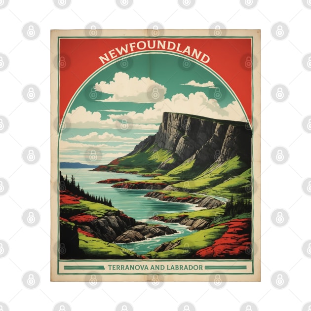 Newfoundland Canada Vintage Poster Tourism by TravelersGems